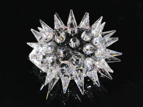 SWAROVSKI SILVER CRYSTAL ANIMAL - HEDGEHOG  OVAL MEDIUM NO WHISKERS #