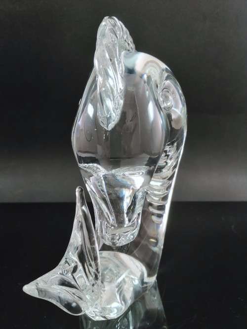 Steuben Leaping Dolphin Figurine #7880 Designed By: George Thompson