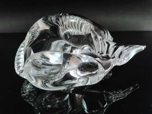 Steuben Leaping Dolphin Figurine #7880 Designed By: George Thompson