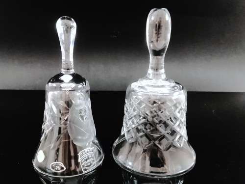 Vintage Bohemia Hand Cut Lead 24% Crystal Bell, Czechoslovakia and other