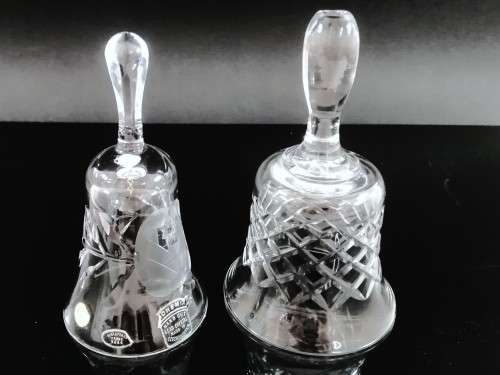 Vintage Bohemia Hand Cut Lead 24% Crystal Bell, Czechoslovakia and other
