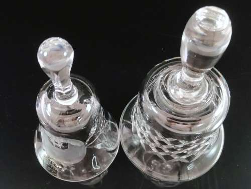 Vintage Bohemia Hand Cut Lead 24% Crystal Bell, Czechoslovakia and other