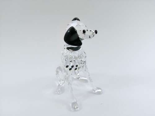 Swarovski Crystal Figurine, Dalmatian Mother, Dog Sitting