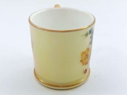 Royal Worcester miniature tankard with blush decoration
