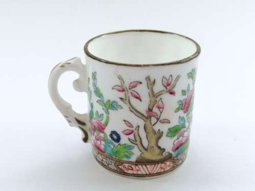 Antique Coalport Miniature Bone China Indian Tree miniature mug