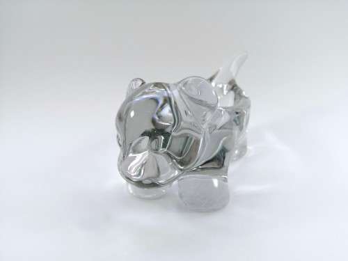 Cristal DArques 24% Lead crystal Cat Candy Dish #
