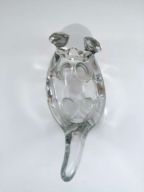 Cristal DArques 24% Lead crystal Cat Candy Dish #