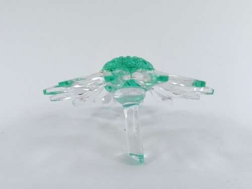 Lovely Swarovski Crystal Clear Green Marguerite Daisy Flower  #