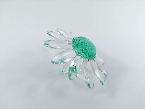 Lovely Swarovski Crystal Clear Green Marguerite Daisy Flower  #