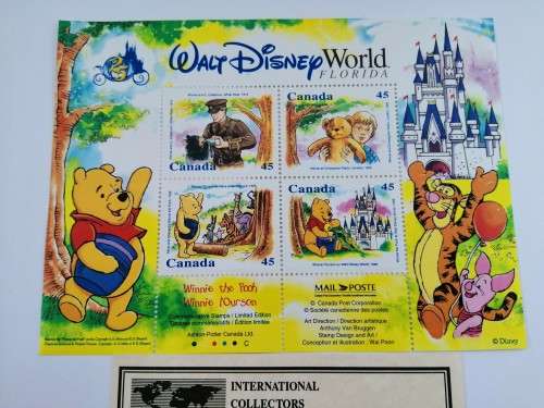 Walt Disney World Florida Winnie the Pooh Commemorative Stamps LIMITED EDITION!