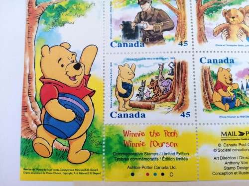 Walt Disney World Florida Winnie the Pooh Commemorative Stamps LIMITED EDITION!