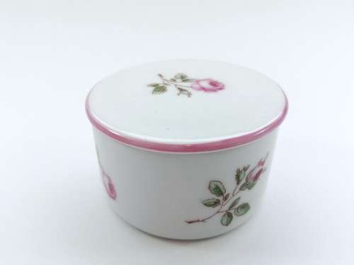 Richard Ginori Italy Round Porcelain Lidded Trinket Box