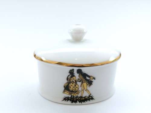 Marlborough Oval Porcelain Lidded Trinket Box