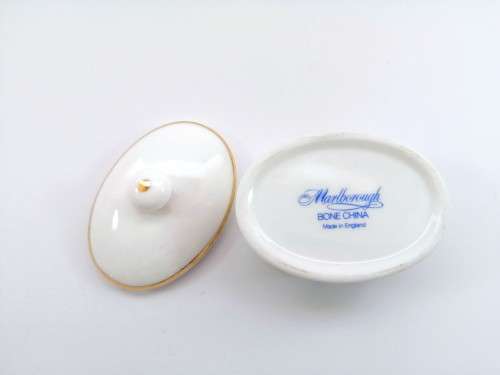 Marlborough Oval Porcelain Lidded Trinket Box