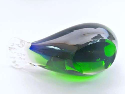 Murano Art Glass Large Green and Duck Goose Bird