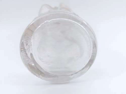 French clear and frosted glass military figurine bottle inscribed STANLEY, circa 1900