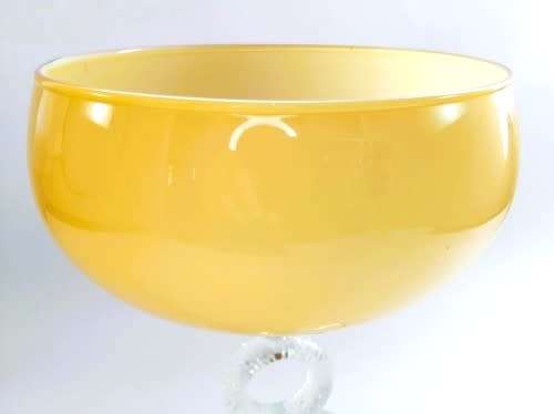 Murano large mid century glass pedestal bowl,