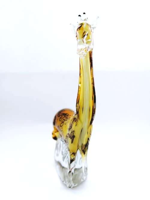 Stunning Murano ? Hand Blown Art Glass Large   Giraffe  Figurine, Brilliant Coloration.