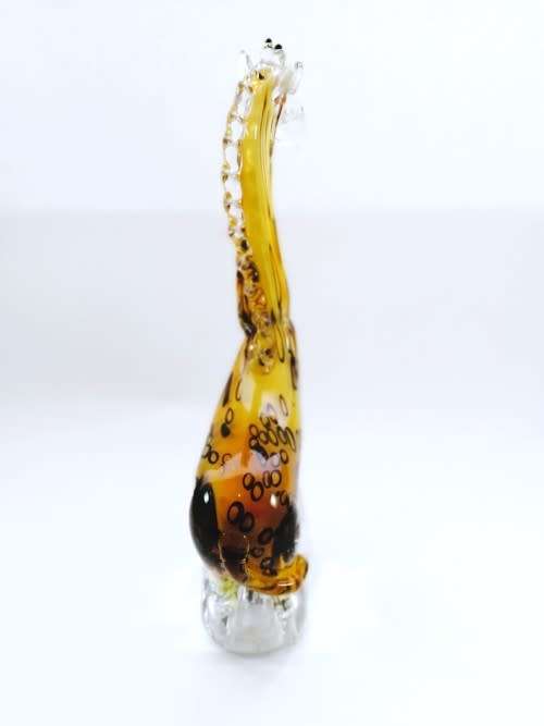 Stunning Murano ? Hand Blown Art Glass Large   Giraffe  Figurine, Brilliant Coloration.