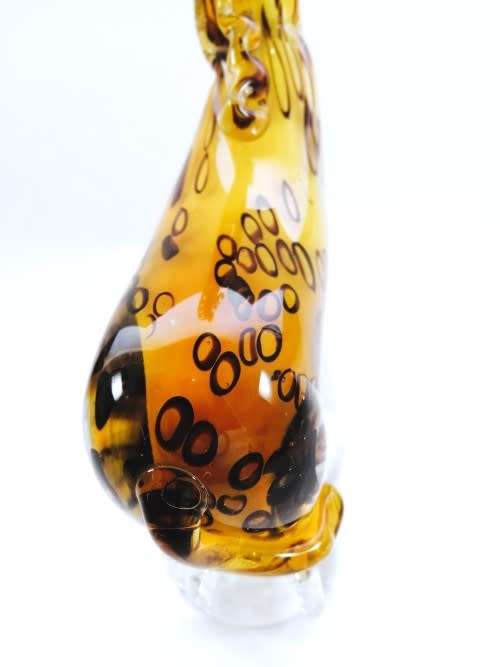 Stunning Murano ? Hand Blown Art Glass Large   Giraffe  Figurine, Brilliant Coloration.