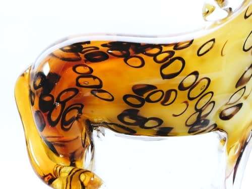 Stunning Murano ? Hand Blown Art Glass Large   Giraffe  Figurine, Brilliant Coloration.