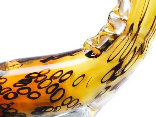 Stunning Murano ? Hand Blown Art Glass Large   Giraffe  Figurine, Brilliant Coloration.
