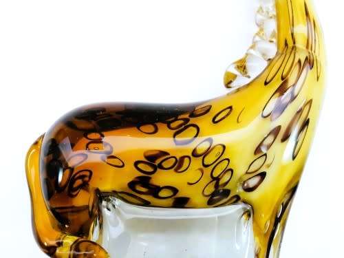 Stunning Murano ? Hand Blown Art Glass Large   Giraffe  Figurine, Brilliant Coloration.