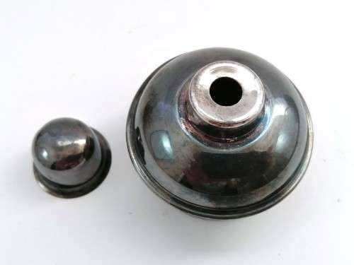 Vintage Italian Stainless Steel Inkwell