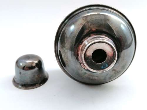 Vintage Italian Stainless Steel Inkwell