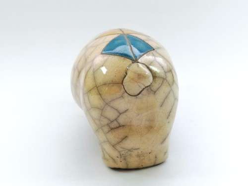 Fantastic Medium Raku Pottery Pig