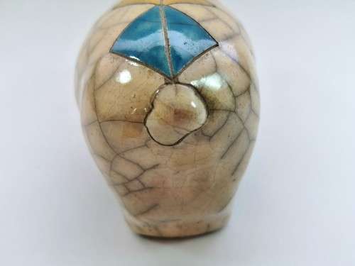 Fantastic Medium Raku Pottery Pig