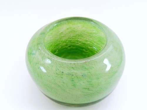 Murano Hand Blown Glass Round Dish Bowl
