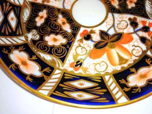 Beautiful Royal Crown Derby Antique hand painted Trio Imari Pattern