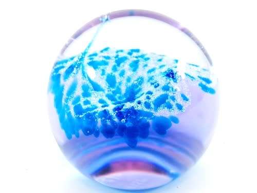 Stunning Vibrant Caithness Wisp glass paperweight