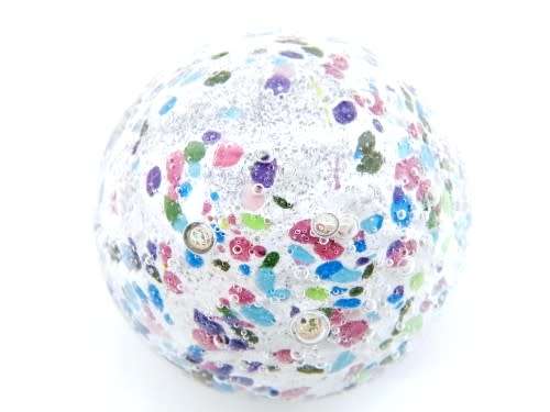 Stunning Vibrant  glass paperweight