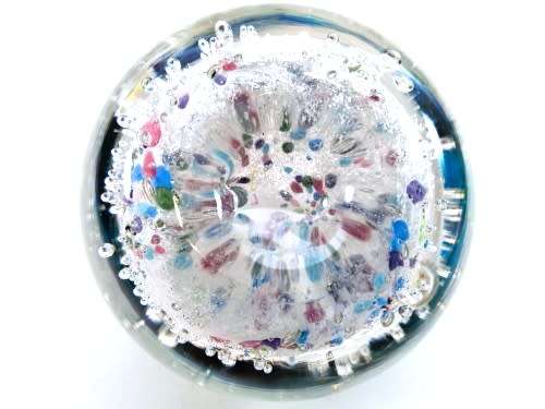 Stunning Vibrant  glass paperweight