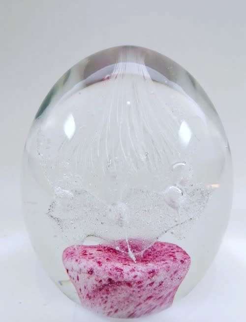 Stunning Vibrant  glass paperweight