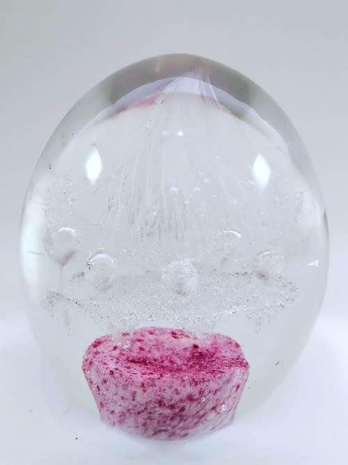 Stunning Vibrant  glass paperweight