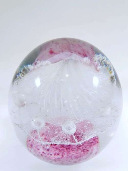 Stunning Vibrant  glass paperweight