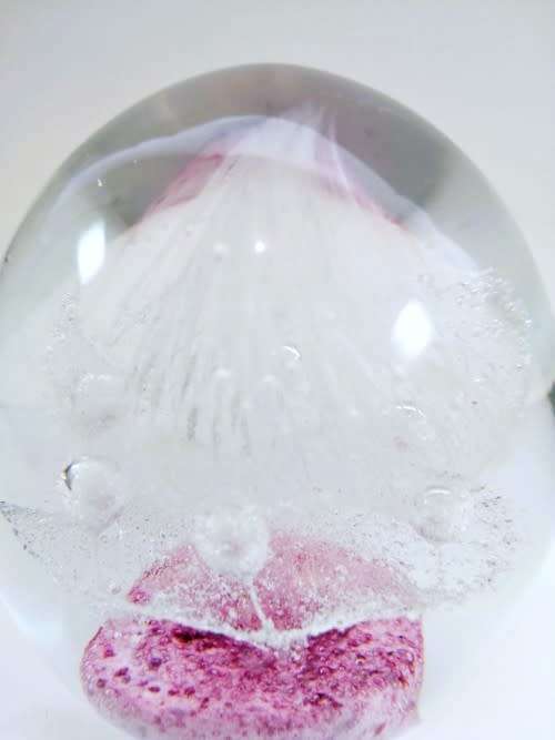 Stunning Vibrant  glass paperweight