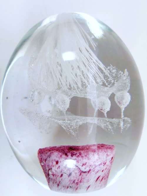 Stunning Vibrant  glass paperweight