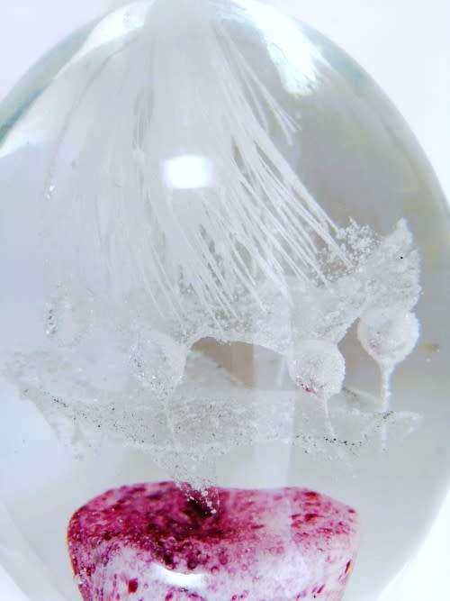 Stunning Vibrant  glass paperweight