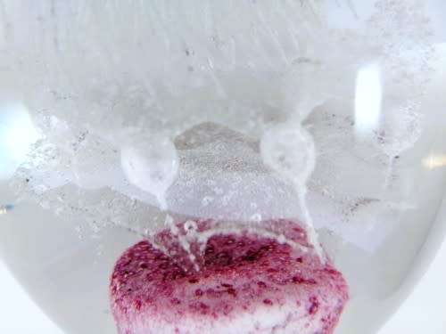 Stunning Vibrant  glass paperweight