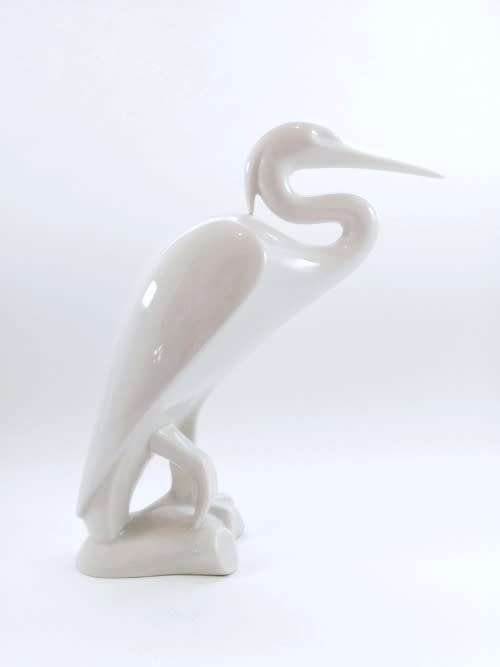 Porcelain Crane / Heron  by Peter Muller for Sgrafo Modern, Germany
