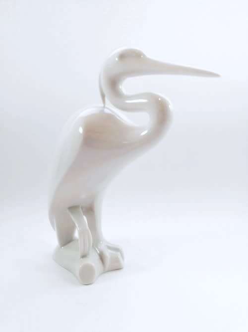 Porcelain Crane / Heron  by Peter Muller for Sgrafo Modern, Germany