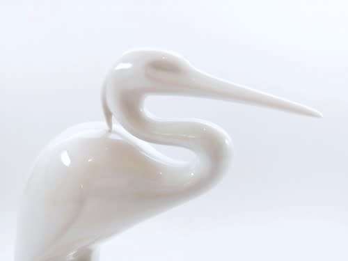 Porcelain Crane / Heron  by Peter Muller for Sgrafo Modern, Germany