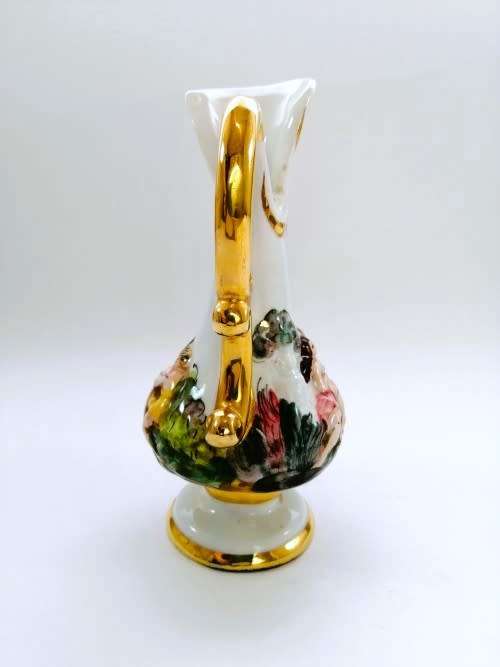 Fabulous Capodimonte Handmade Hand painted jug Vase Italy
