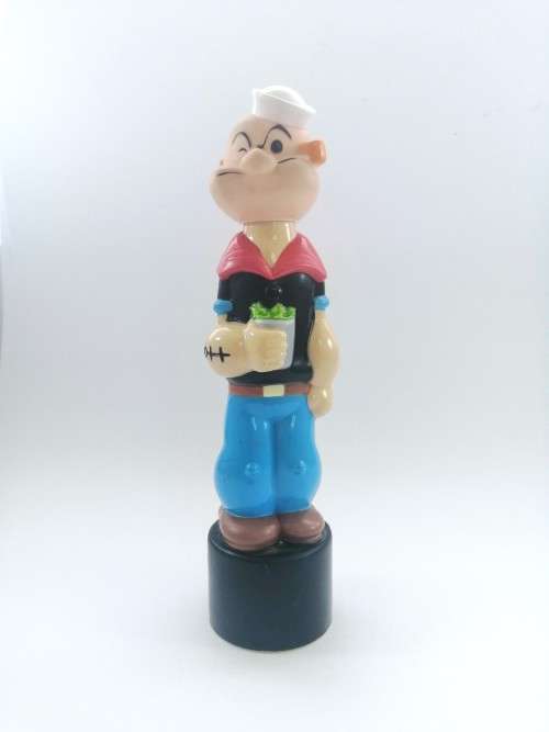 Vintage 90s Popeye Shampoo Sailor man Bottle Bubble Bath King Features Syndicate
