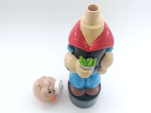 Vintage 90s Popeye Shampoo Sailor man Bottle Bubble Bath King Features Syndicate