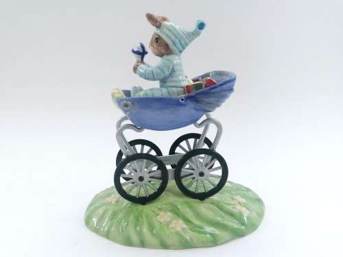 Royal Doulton Bunnykin, Christening Day Boy, The Occasions Collection, DB328 signed